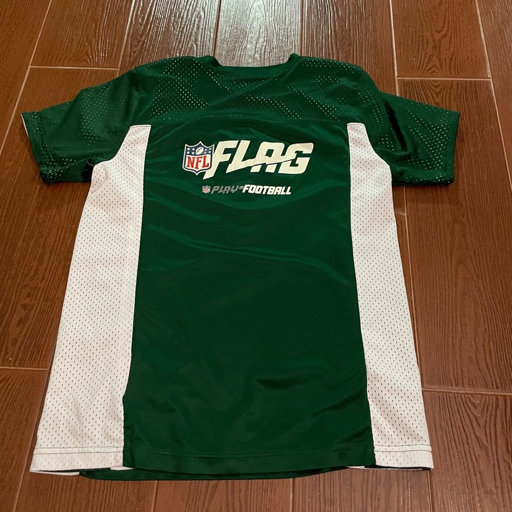Youth Augusta JETS NFL jersey flag play football size XL reversible green white - Picture 6 of 11